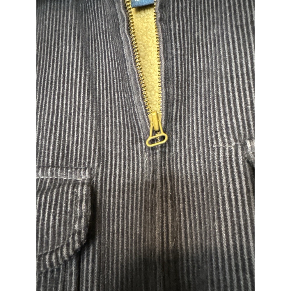 Vintage High Sierra Corduroy Sherpa Lined Jacket Chore Coat Workwear Navy L - Picture 6 of 13
